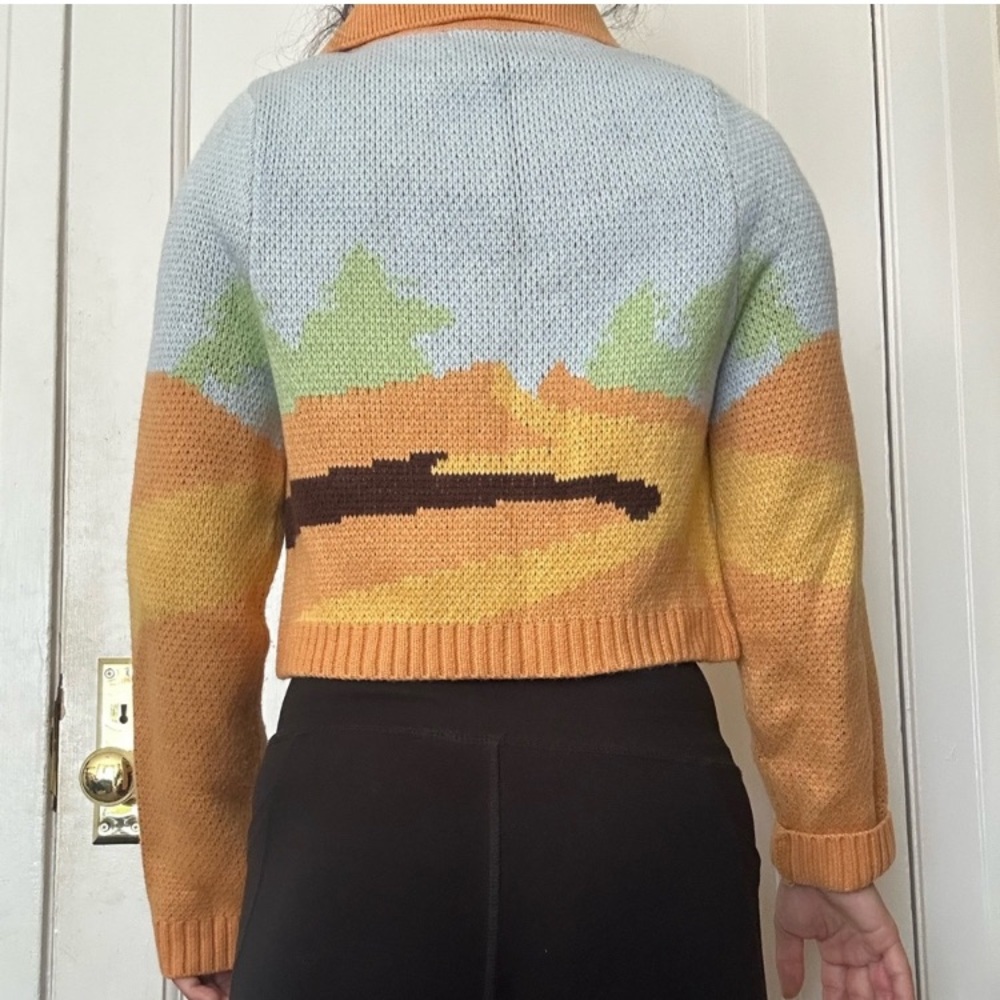 House of Sunny Daybreak Cropped Button Up Cardigan - Picture 9 of 15